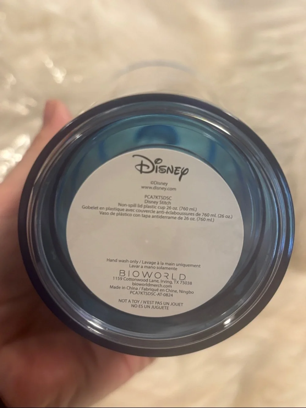 Stitch Leaf Print Cup with Straw 26 oz. - Lilo & Stitch Bioworld